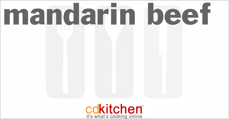 Mandarin Beef - CDKitchen.com