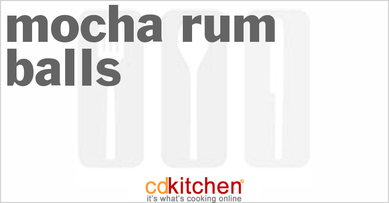 Mocha Rum Balls - CDKitchen.com