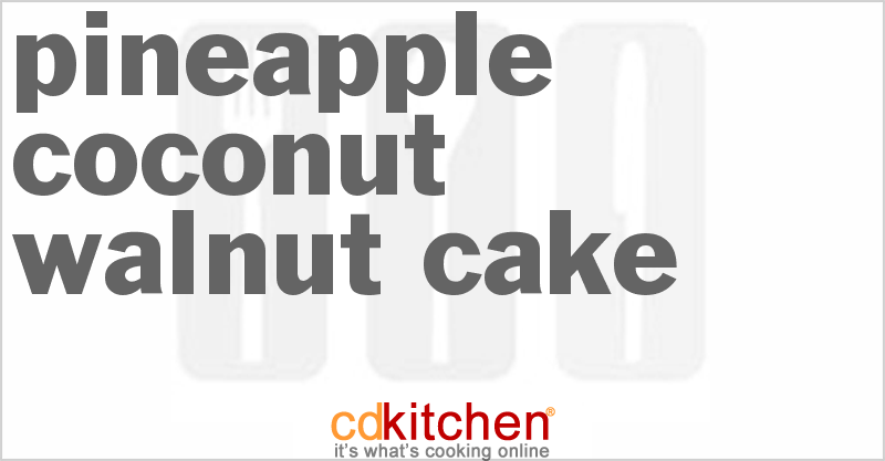 Pineapple-Coconut-Walnut Cake - CDKitchen.com