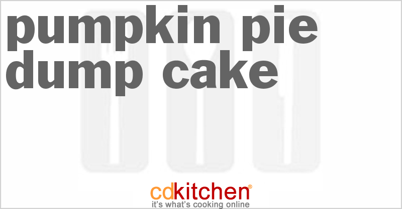 Pumpkin Pie Dump Cake - CDKitchen.com
