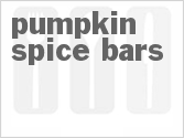 recipe for pumpkin spice bars