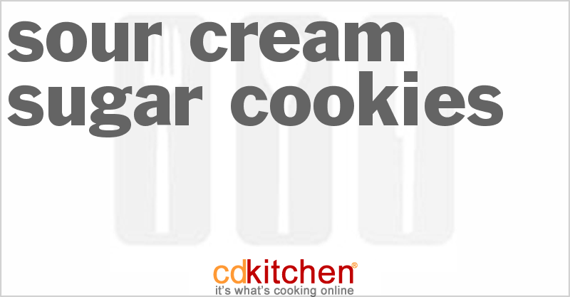 Sour Cream Sugar Cookies Recipe