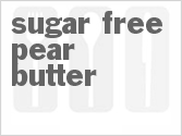 recipe for sugar free pear butter