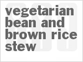 recipe for slow cooker vegetarian bean and brown rice stew
