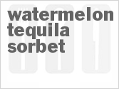 recipe for watermelon-tequila sorbet