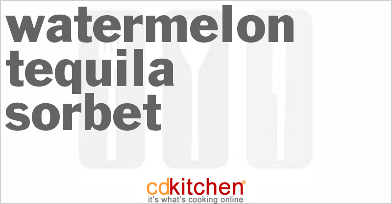 Watermelon-Tequila Sorbet - CDKitchen.com