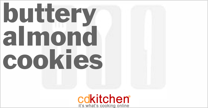 Buttery Almond Cookies - CDKitchen.com