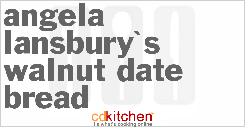 Angela Lansbury's Walnut Date Bread - CDKitchen.com
