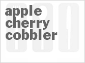 recipe for apple cherry cobbler