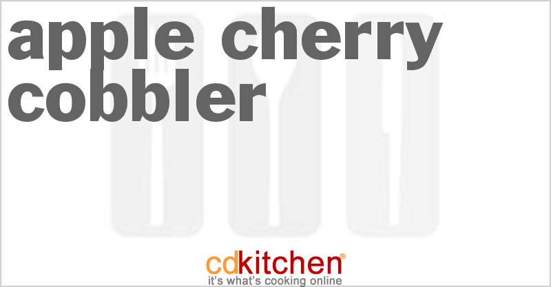 Apple Cherry Cobbler - CDKitchen.com