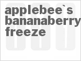recipe for applebee's bananaberry freeze