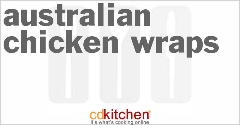 Australian Chicken Wraps - CDKitchen.com