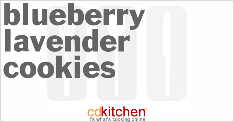 Blueberry Lavender Cookies - CDKitchen.com