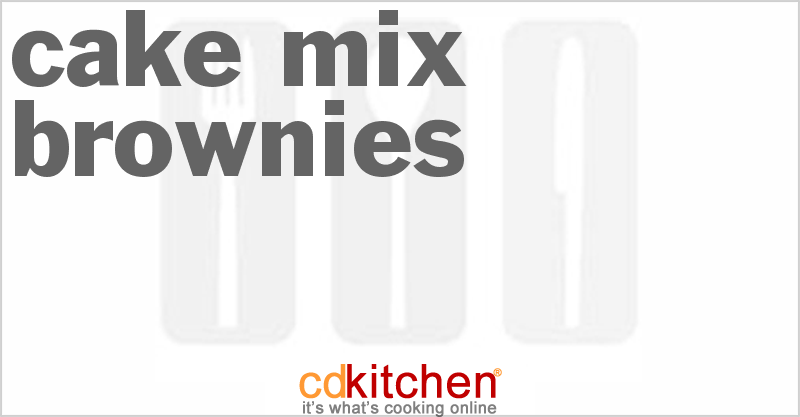 Cake Mix Brownies - CDKitchen.com