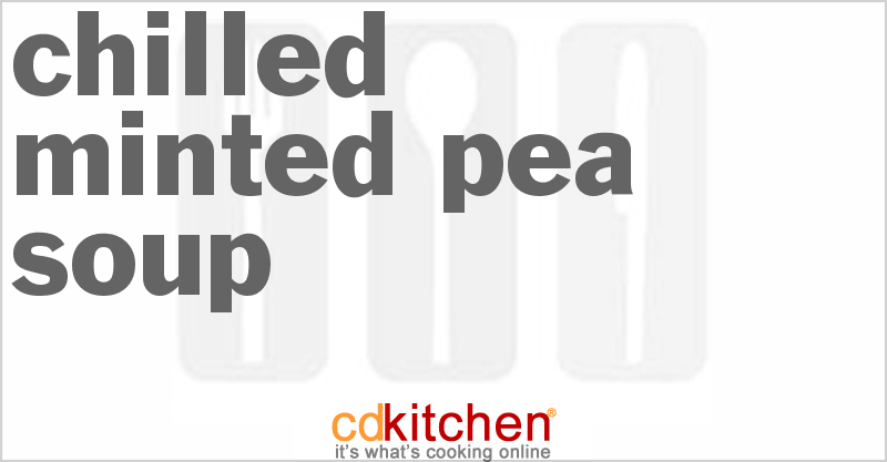 Chilled Minted Pea Soup - CDKitchen.com