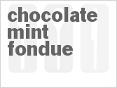recipe for chocolate-mint fondue