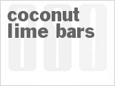 recipe for coconut lime bars