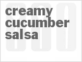 recipe for creamy cucumber salsa