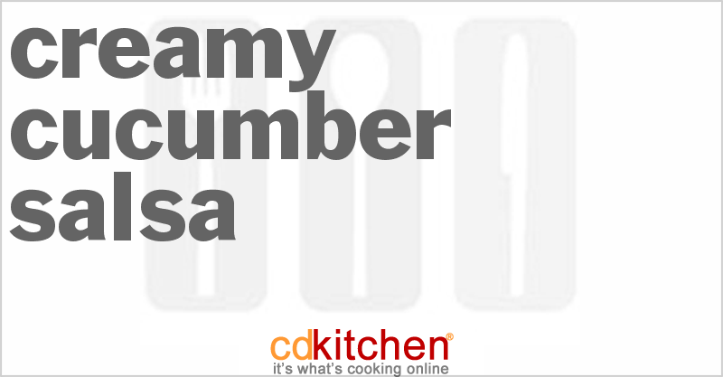 Creamy Cucumber Salsa - CDKitchen.com