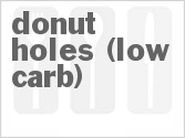 recipe for donut holes (low carb)