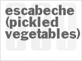 recipe for escabeche (pickled vegetables)