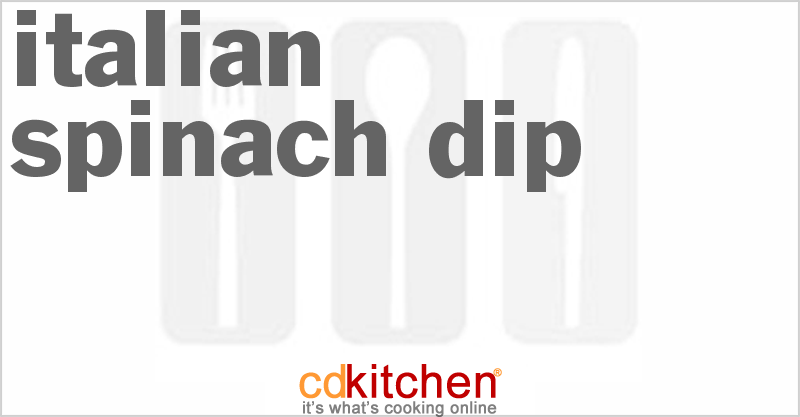 Italian Spinach Dip - CDKitchen.com