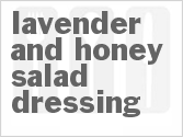 recipe for lavender and honey salad dressing