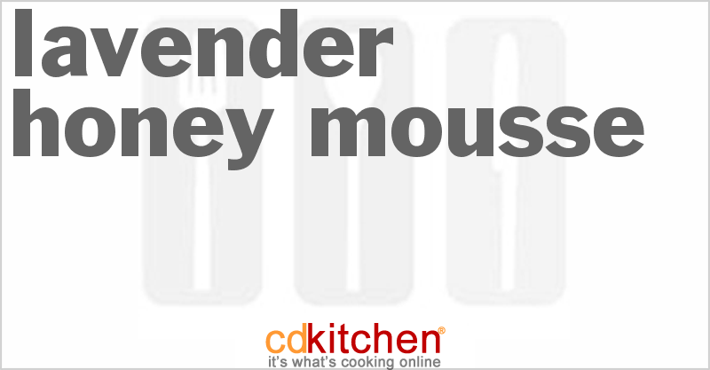 Lavender Honey Mousse - CDKitchen.com