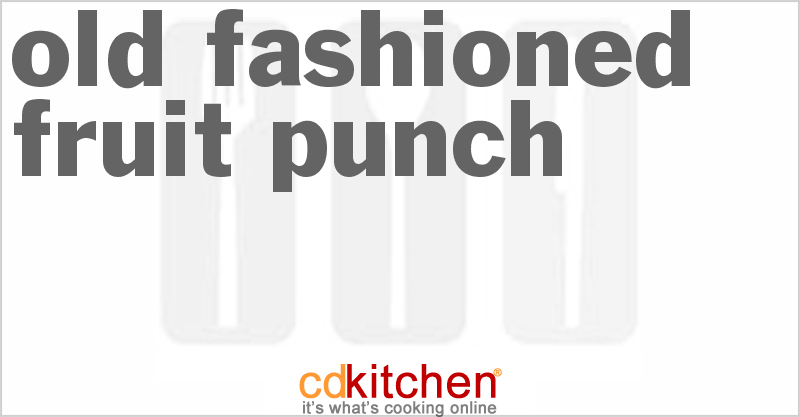 Old Fashioned Fruit Punch - CDKitchen.com