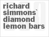 recipe for richard simmons' diamond lemon bars