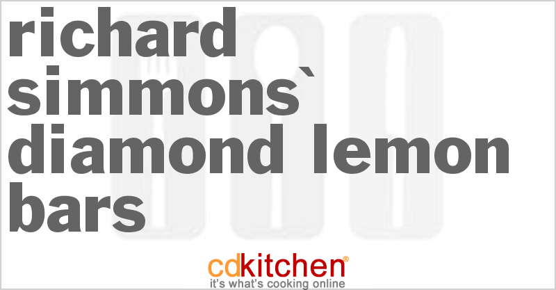 Richard Simmons' Diamond Lemon Bars - CDKitchen.com