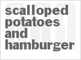 recipe for scalloped potatoes and hamburger