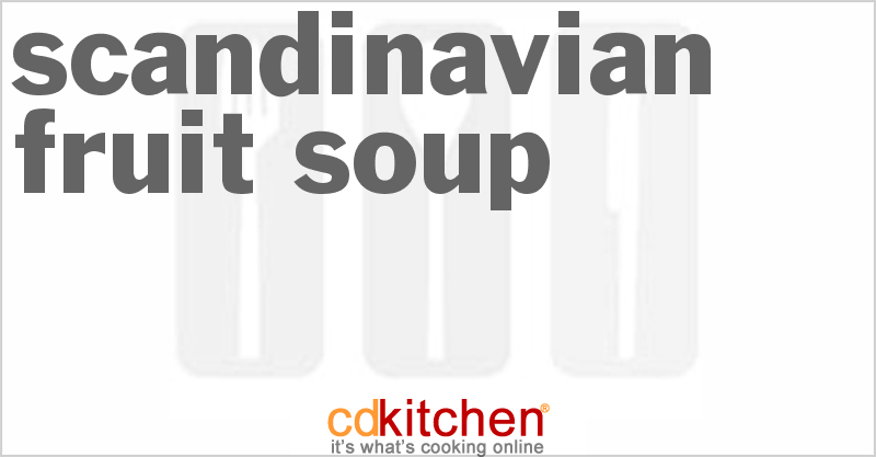 Scandinavian Fruit Soup - CDKitchen.com