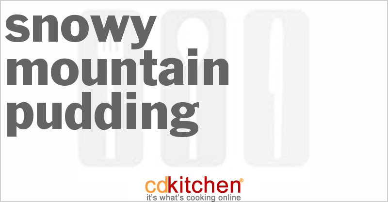 Snowy Mountain Pudding - CDKitchen.com