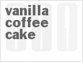 recipe for vanilla coffee cake