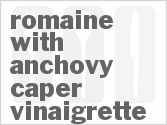 Romaine With Anchovy Caper Vinaigrette