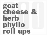 Goat Cheese & Herb Phyllo Roll-ups
