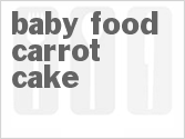 recipe for baby food carrot cake