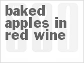 recipe for baked apples in red wine