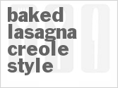 recipe for baked lasagna creole style