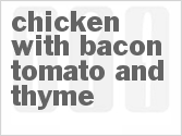 recipe for chicken with bacon tomato and thyme