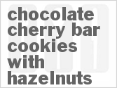 recipe for chocolate-cherry bar cookies with hazelnuts