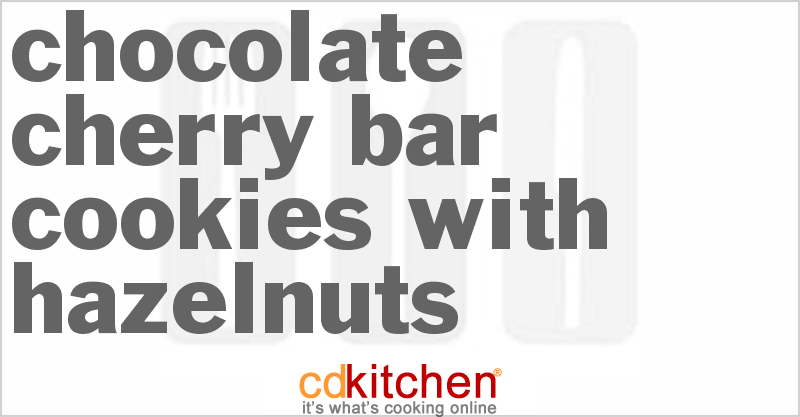 Chocolate-Cherry Bar Cookies With Hazelnuts - CDKitchen.com