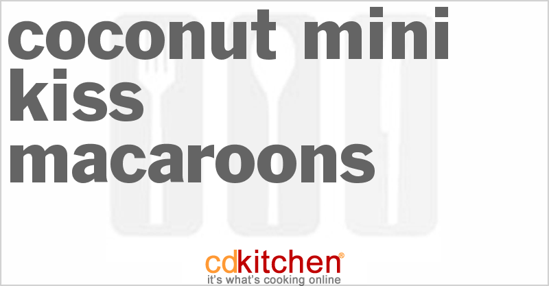 Coconut Mini Kiss Macaroons - CDKitchen.com