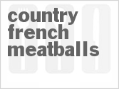 recipe for country french meatballs