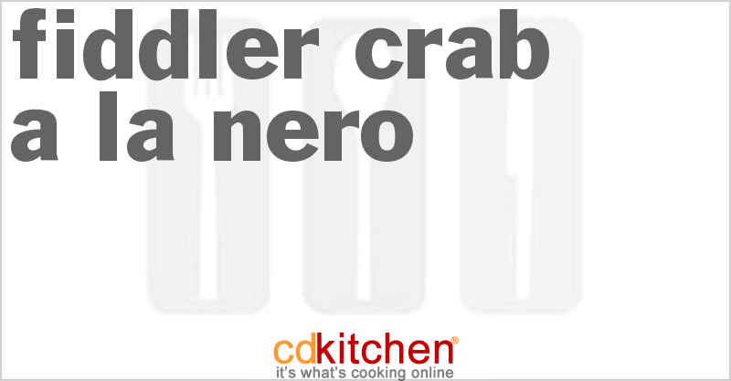Fiddler Crab a La Nero - CDKitchen.com