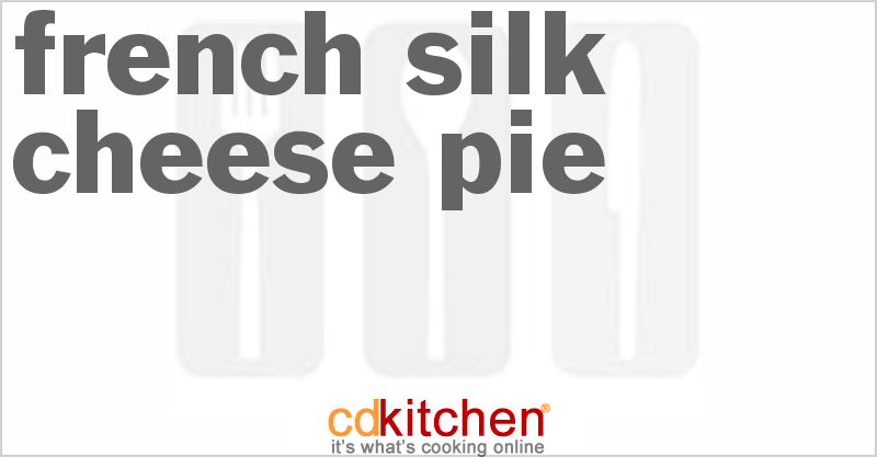 French Silk Cheese Pie - CDKitchen.com