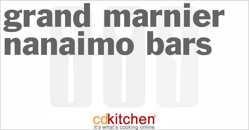 Grand Marnier Nanaimo Bars - CDKitchen.com