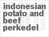 recipe for indonesian potato and beef perkedel