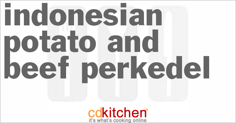 Indonesian Potato and Beef Perkedel - CDKitchen.com
